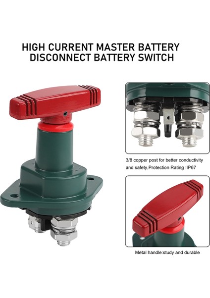 Yeşil Döner Kesme Anahtarı Güç Ana Anahtarı (Yurt Dışından) modelleri