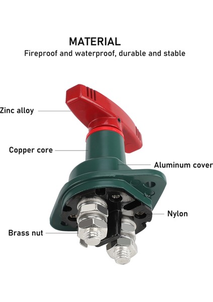 Yeşil Döner Kesme Anahtarı Güç Ana Anahtarı (Yurt Dışından) indirimleri