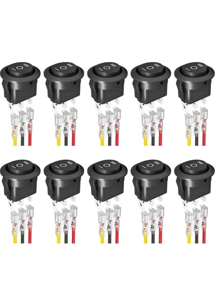 10 Adet Kcd1 12V 3 Pin 3 Pozisyonlu Açık Kapalı Açık Dc Daire Geçiş Anahtarı (Yurt Dışından) fiyatları