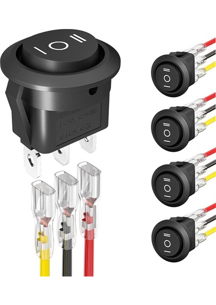 10 Adet Kcd1 12V 3 Pin 3 Pozisyonlu Açık Kapalı Açık Dc Daire Geçiş Anahtarı (Yurt Dışından) fırsatları