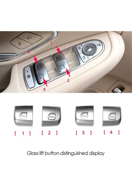 2set Kapı Pencere Cam Kaldırma Kontrol Anahtarı Düğmesi - (Yurt Dışından)