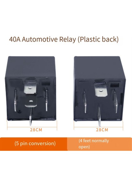 10 Adet 12V Volt 40A Amp 5 Pinli Değişim Rölesi Otomotiv Tekne Bisiklet (Yurt Dışından)
