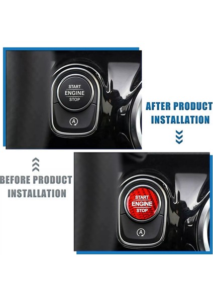 Kırmızı Karbon Fiber Motor Çalıştırma Düğmesi Çıkartması (Yurt Dışından) fırsatları