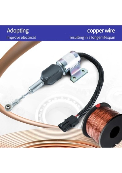 4bt 6bt 5.9l R130 R170 3932529 Motor Için Kapatma Solenoidi (Yurt Dışından) fırsatları
