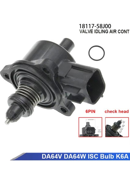 Rölanti Hız Kontrol Vanası 18117-58J00 Wagon R MH21S Için (Yurt Dışından) modelleri