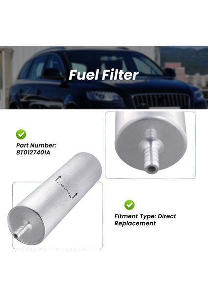 8T0127401A Yakıt Filtresi A4 ile Uyumlu (Yurt Dışından) fırsatları