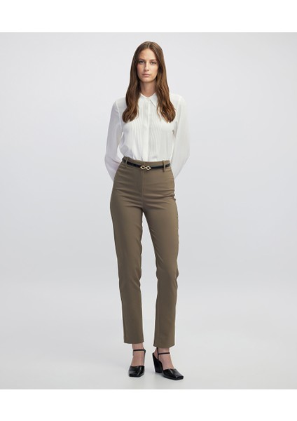 Elastik Bel Skinny Fit Pantolon IW6250003151014