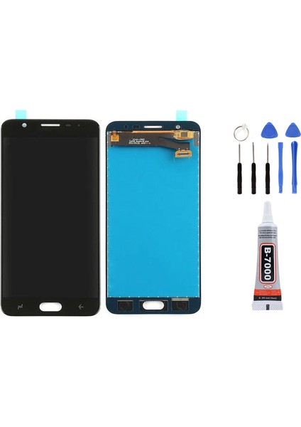 Samsung J7 Prime 2 G611F Siyah Uyumlu Ekran LCD Dokunmatik Tamir Seti Hediyeli