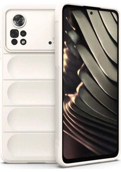 Xiaomi Poco X4 Pro 5g Kılıf Optimum Silikon - Krem - CPT104104-3038