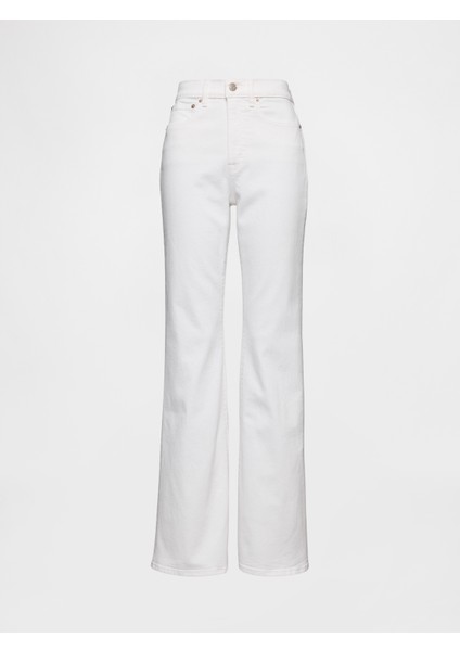 Kadın Beyaz High Rise '70S Flare Jean Pantolon fiyatları