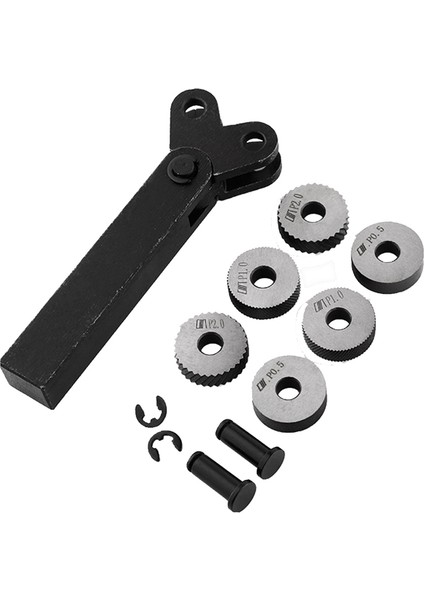 7 Parçalı Yüksek Dayanıklılıklı Çift Tekerlekli Metal Torna Tırtıllı Takım Seti (Yurt Dışından)