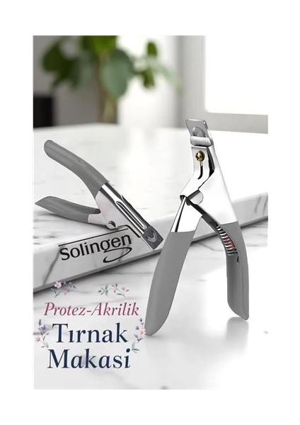 Bfs Akrilik Tırnak Makası - 3 Model Kesebilen Protez Tırnak Kesici Solingen Professional