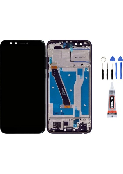 Huawei Honor 9 Lite Çıtalı Siyah Uyumlu Ekran LCD Dokunmatik Tamir Seti Hediyeli