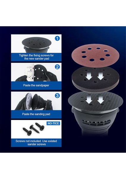 Orbital Zımpara Yedek Pedi, XOB01Z BO5041/K BO5030/K BO5031 Için (Yurt Dışından) fırsatları