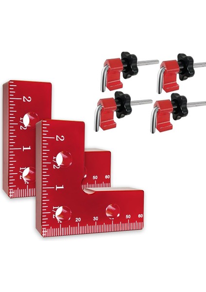 Mini 90 Derece Konumlandırma Kareleri 2'li Paket, Kelepçeleme Kareleri (Yurt Dışından)