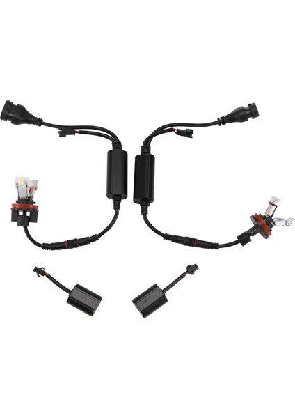Adet Araba LED Melek Gözü Işığı 6000K H8 Ampul E82 E87 E90 Için (Yurt Dışından)