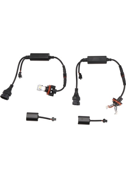 Adet Araba LED Melek Gözü Işığı 6000K H8 Ampul E82 E87 E90 Için (Yurt Dışından) modelleri