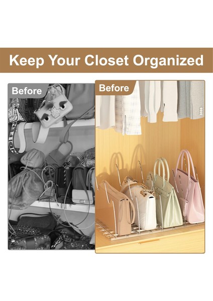 Dolap Için Çanta Düzenleyici, 8 Adet Ayarlanabilir Şeffaf Çanta (Yurt Dışından) modelleri