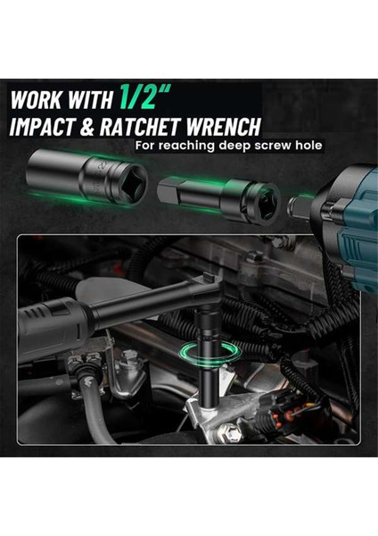 Derin Darbe Soket Takımı, 1/2 Inç Soket Takımları 8-24MM ve Saklama Kutusu (Yurt Dışından) fiyatları