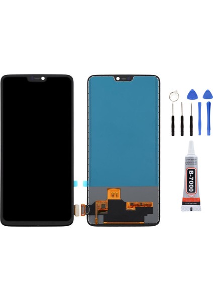 Oneplus 6 Ekran LCD Dokunmatik Tamir Seti Hediyeli