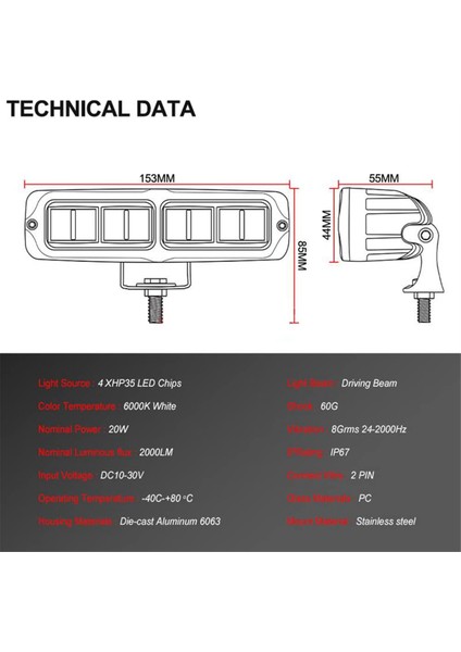 LED Çalışma Işığı Çubuğu Off-Road Sürüş Işığı 12V 24V (Yurt Dışından) indirimleri