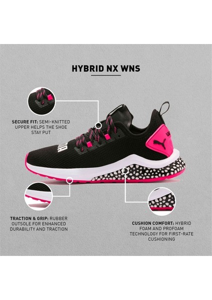 Hybrid Nx Wns Black/fuchsia Purple Kadın Yürüyüş Ayakkabısı 192268-04