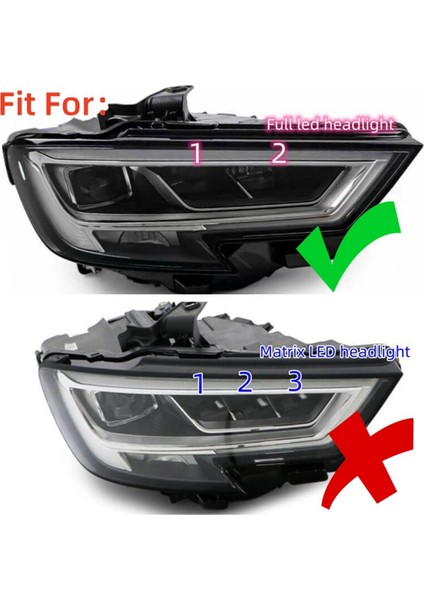 A3 Gündüz Farı Beyaz LED Drl Panoları Sol Taraf (Yurt Dışından) modelleri