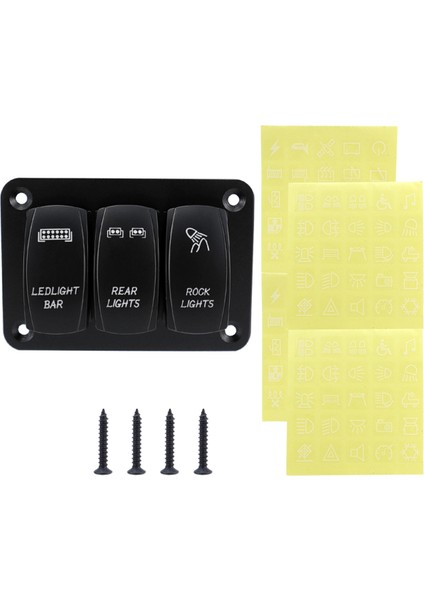 Araba Tekne 5 Pin 3 Çete Anahtar Geçiş Paneli (Yurt Dışından) modelleri