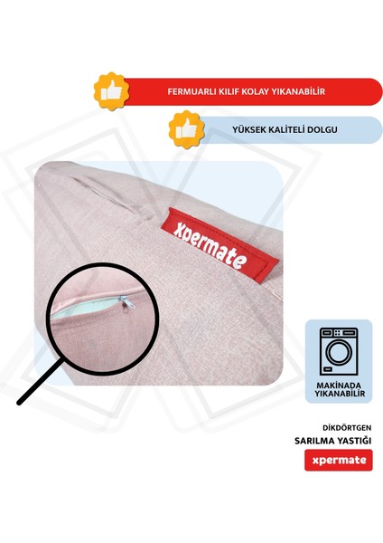 Sarılma Yastığı , Uyku Yastığı , Bacak Arası Yastığı Silindir Pembe modelleri