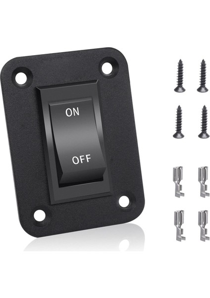 Açma-Kapama Anahtarı 12V 20A 4 Pin Dpst Salıncak Anahtarı Panel Rv Işık Anahtarı (Yurt Dışından) fiyatları