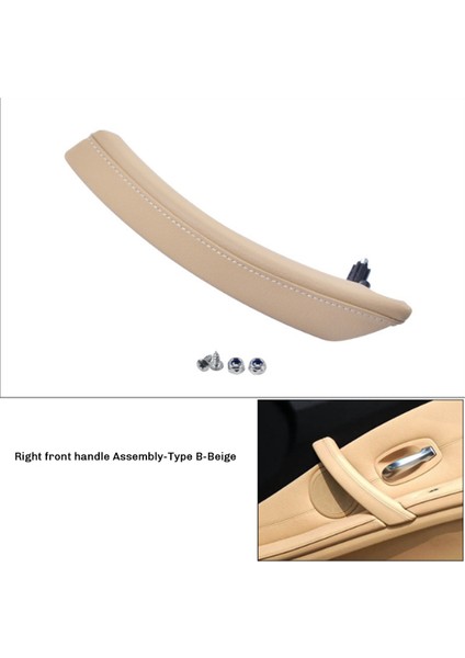 Sağ Ön Kapı Iç Çekme Kolu Kol Dayanağı Kılıfı Bej (Yurt Dışından)