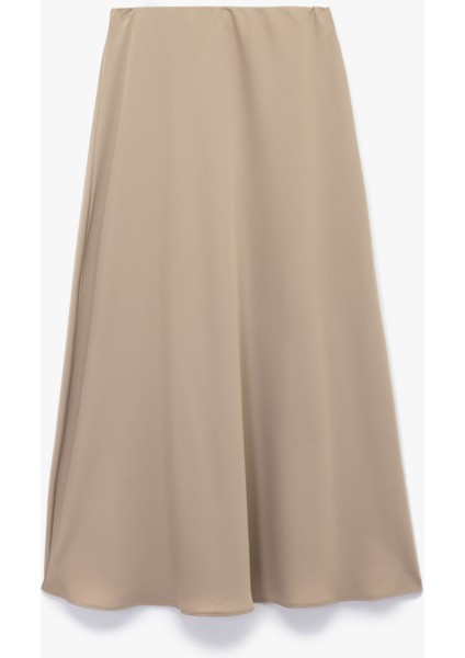 Regular Fit Midi Boy Saten Kloş Etek fiyatları