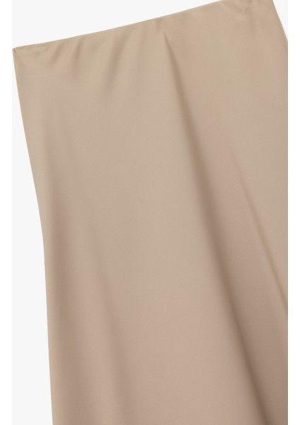 Regular Fit Midi Boy Saten Kloş Etek modelleri