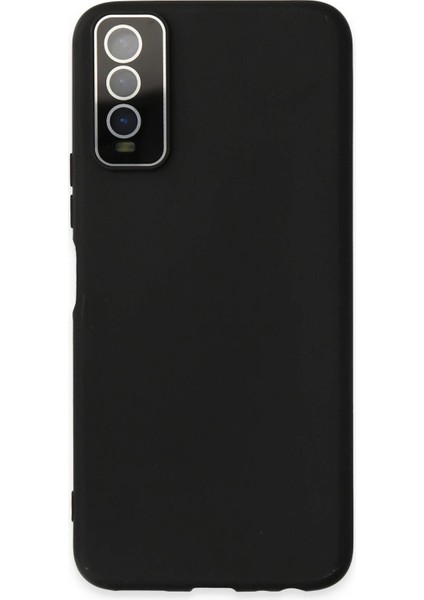 Vivo Y11S Kılıf Lansman Glass Kapak - Siyah - CPT105391-1940