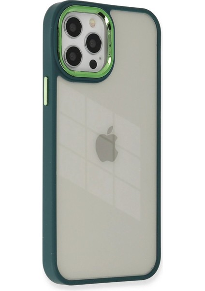 iPhone 12 Pro Max Kılıf Dora Kapak - Haki Yeşil - CPT102711-6835