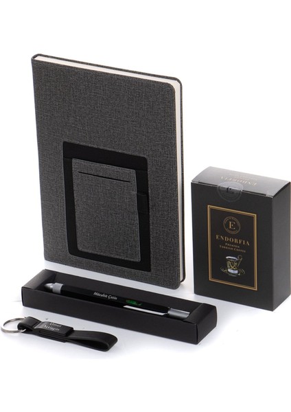 Termoderi Defter Füme-Mühendis Kalemi Türk Kahvesi Siyah Anahtarlık fırsatları