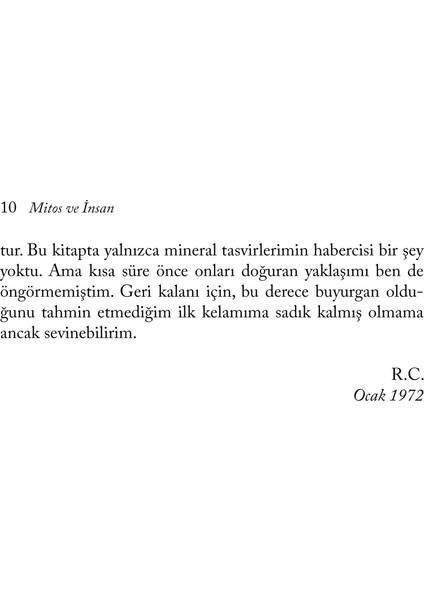Mitos ve Insan