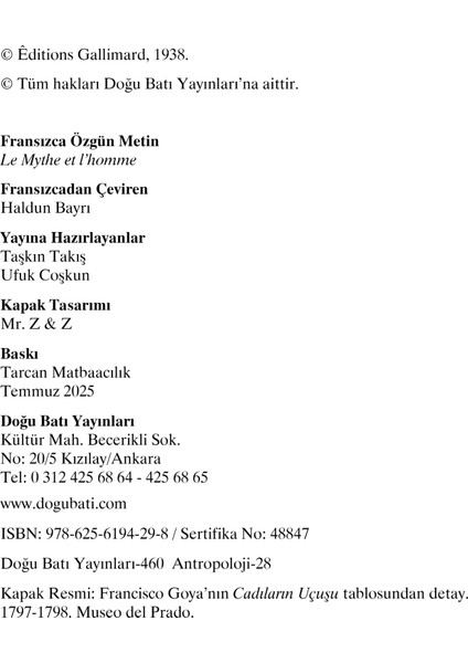 Mitos ve Insan