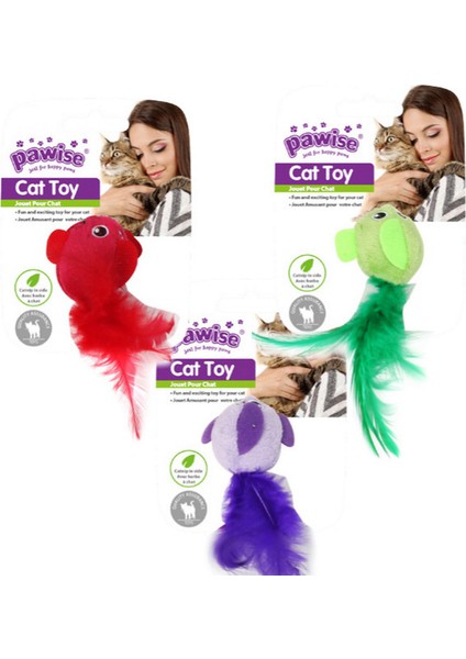 Catnipli Peluş Kuş Kedi Oyuncağı 12 cm Ynsmr