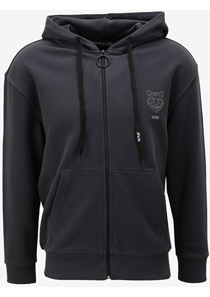 Kapüşon Yaka Gri Erkek Sweatshırt 23IU1M0E0276323_FELPA