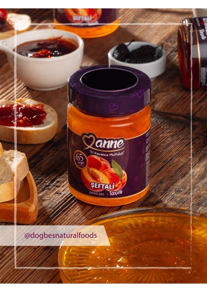 Şeftali Reçeli 400 gr (Pancar Şekeri İle Üretilmiştir - Glikoz, Koruyucu İçermez) fiyatları