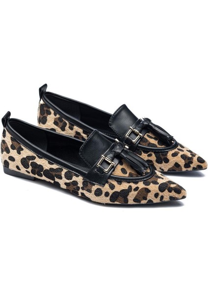 9125 Kadın Püsküllü Sivri Burun Babet