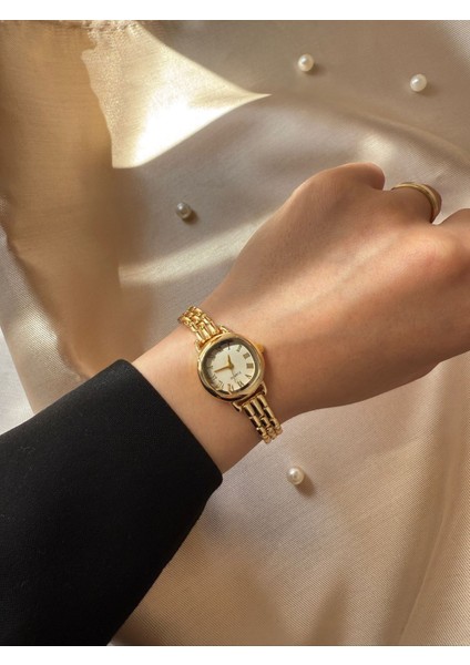 Retro Minimal Boncuk Kordon Vintage Kadın Kol Saati