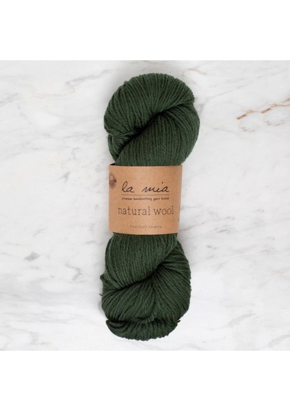 Natural Wool Yeşil El Örgü Ipi - L801 - 34399