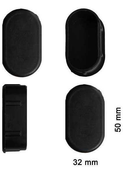 Oval Profil Iç Tapa 32X50 mm 4 Adet
