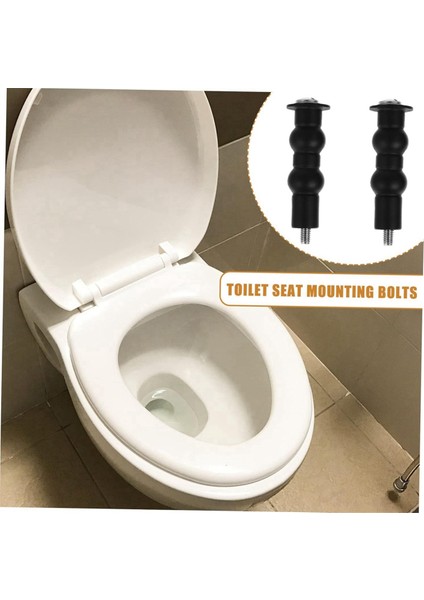 4'lü Paket Tuvalet Vidaları Tuvalet Sabitleme Cıvataları Tuvalet Oturağı Cıvata Kapakları Tuvalet Için Uygun Üst Montajlı Tuvalet Oturağı Cıvataları Siyah (Yurt Dışından) modelleri