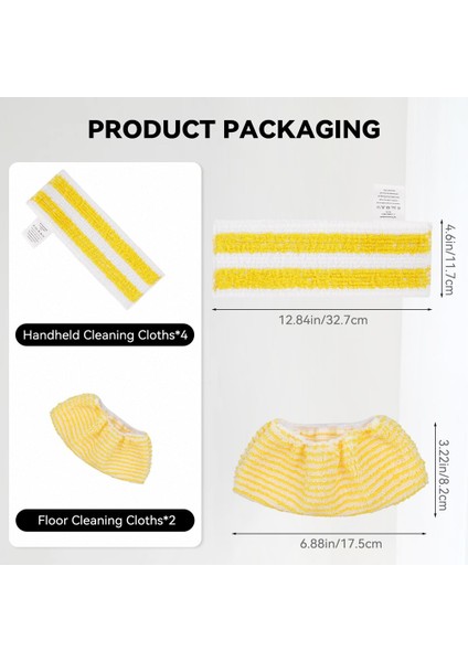 Karcher Easyfix Sc2 Sc3 Sc4 Sc5 Buharlı Temizleyici Için Buharlı Paspas Pedleri Bezi, Mikrofiber Yıkanabilir Tekrar Kullanılabilir Buharlı Paspas (Yurt Dışından) indirimleri