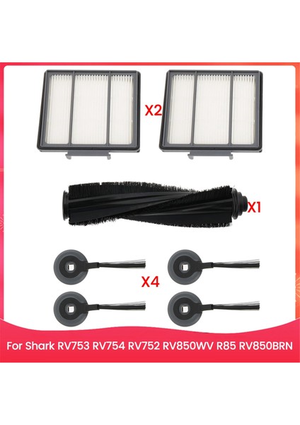 Elektrikli Süpürge Aksesuarı Yedek Filtre Yan Fırçası Shark RV753 RV754 RV752 RV850WV R85 RV850BRN (Yurt Dışından)
