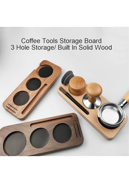 58 mm Ahşap Kahve Tamper Istasyonu Standı Kahve Portafiltre Tutucu Pres Standı Espresso Dağıtım Kolu Tutucu,a (Yurt Dışından) fiyatları