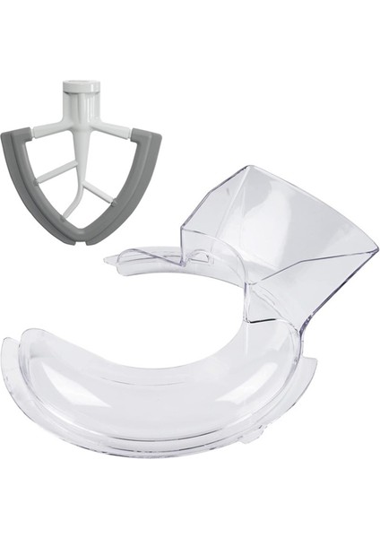 Kitchenaid Eğimli Başlıklı Stand Mikseri Için Karıştırma Bıçağı ve Sıçrama Koruyucu Mikser Standı Aksesuarları Mutfak Parçaları (Yurt Dışından) fiyatları